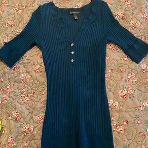 I-N-C dark teal Sweater Top XS